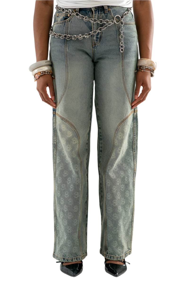 SANDWASH DENIM JEANS
