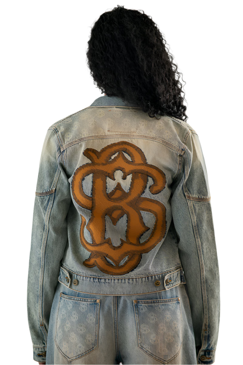 SANDWASH DENIM JACKET