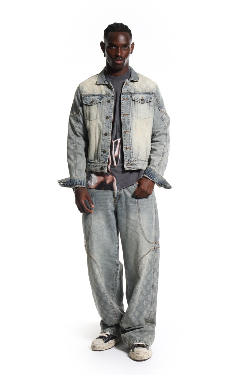 SANDWASH DENIM JACKET