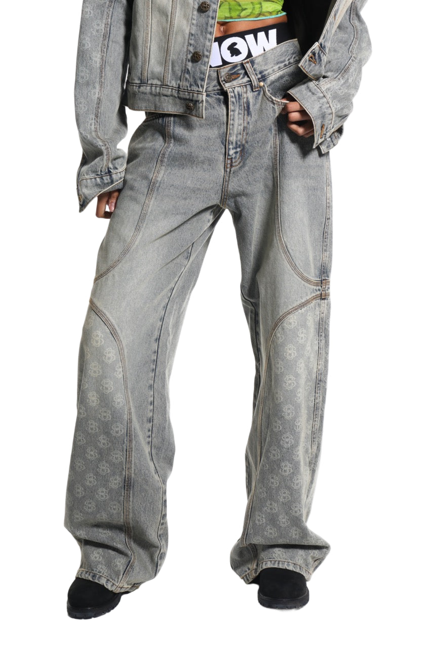 SANDWASH DENIM JEANS