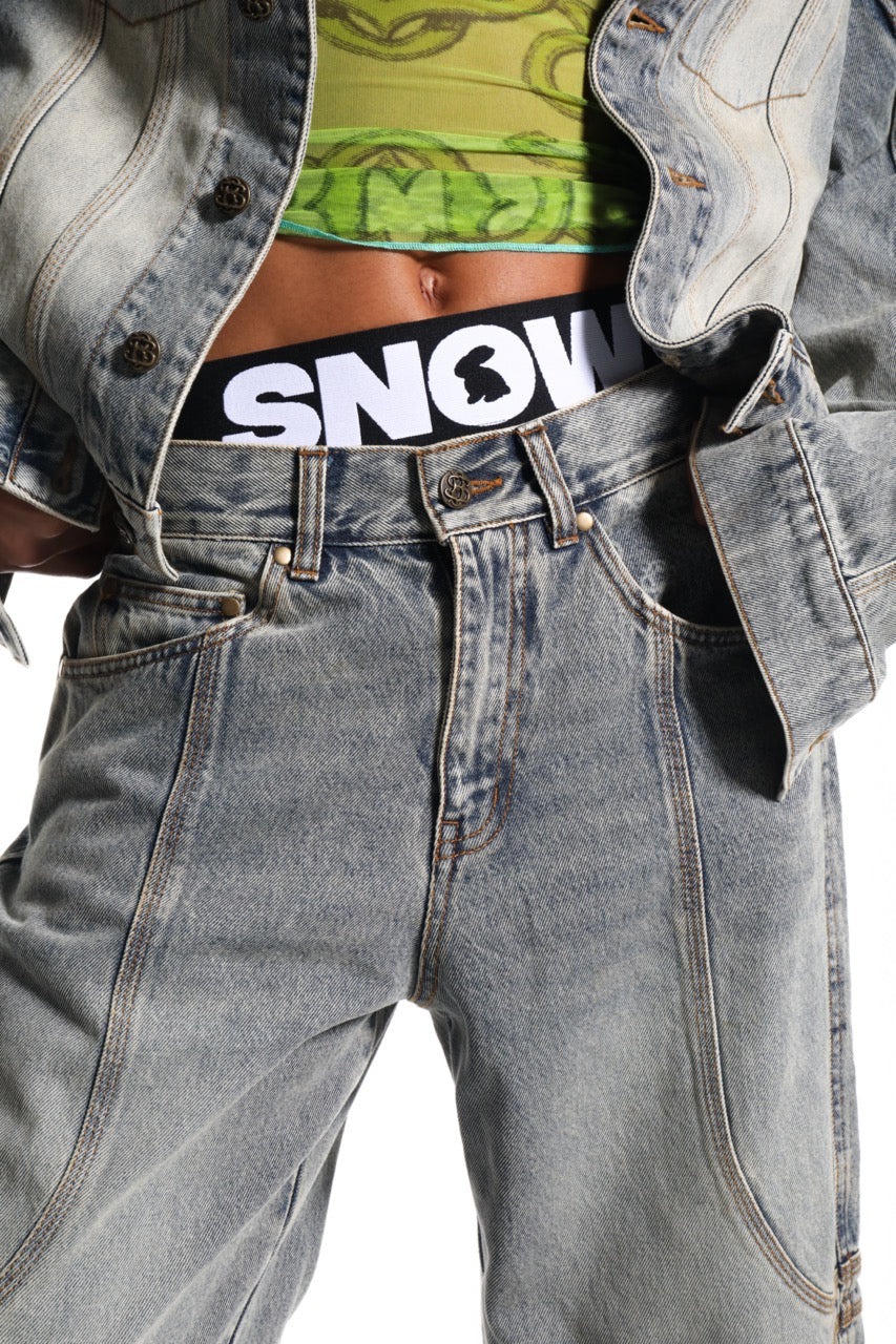 SANDWASH DENIM JEANS