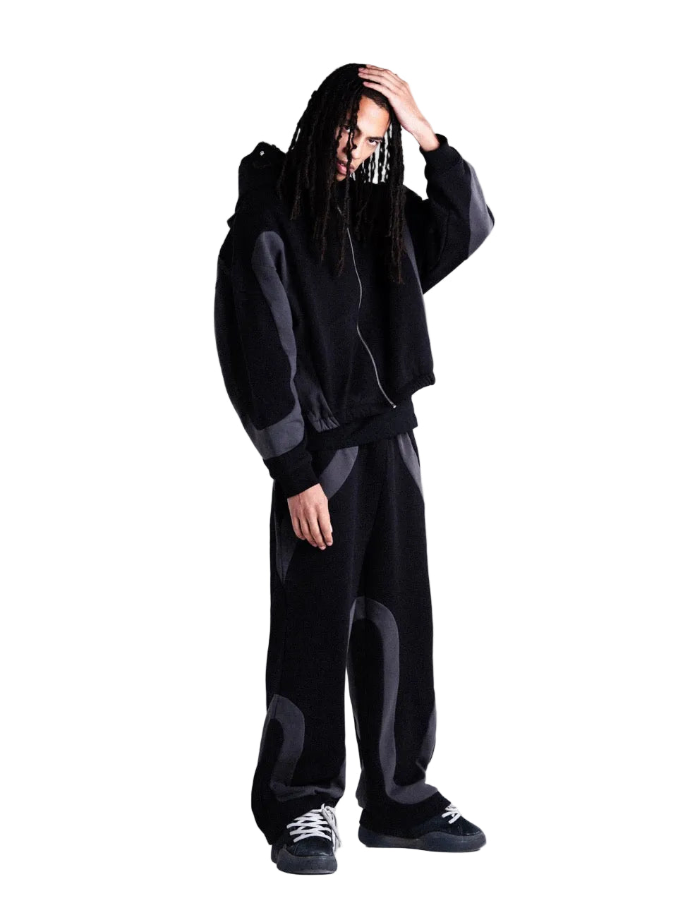 Snow suit triple black full tracksuit