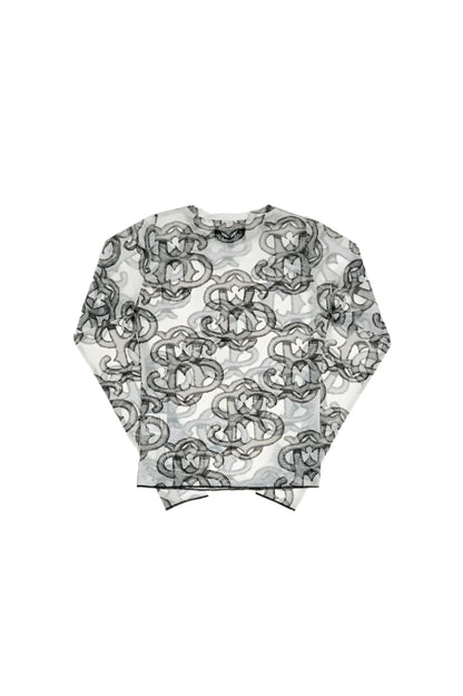 BLACK THORN MESH TOP