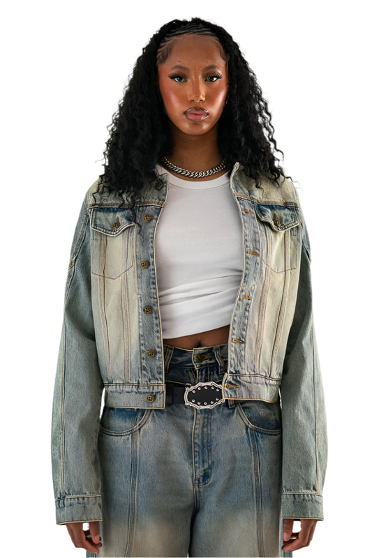 SANDWASH DENIM JACKET
