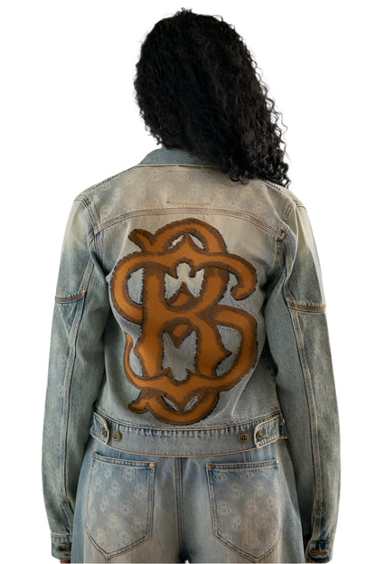 SANDWASH DENIM JACKET