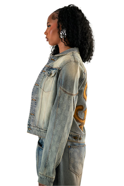 SANDWASH DENIM JACKET