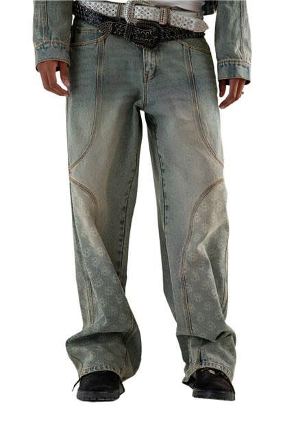 SANDWASH DENIM JEANS
